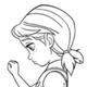 Coloring Princess Anna Sad