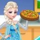 Pregnant Elsa Cooking Pizza