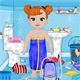 Frozen Baby Bathroom Cleaning Game