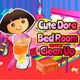 Cute Dora Betroom Cleanup Game
